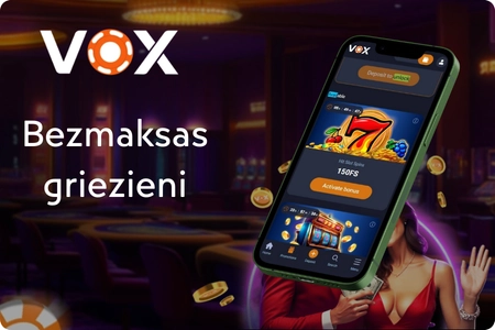 Vox Casino bezmaksas griezienu bonuss